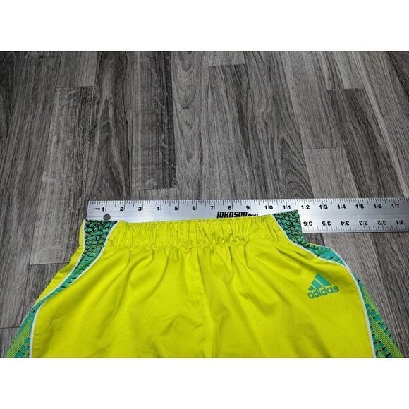 (3/$27)Adidas Size Small Pull On Clima Lite Elastic Waist Yellow Athletic Shorts - Picture 7 of 10